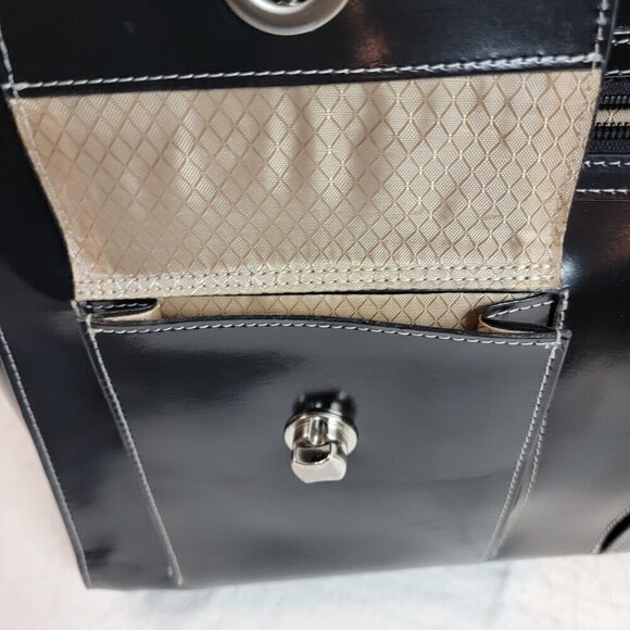 McKlein Verona Leather Laptop Briefcase - Picture 12 of 14